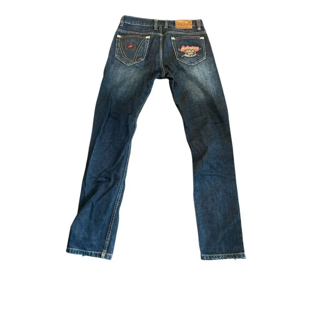 BSB2 Men's Straight Jeans Size 32 x33‎ Faded Blue Wash Denim
